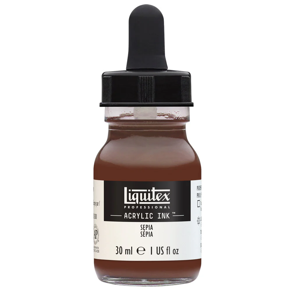 LQX Pro Acrylic Ink 30ml Sepia