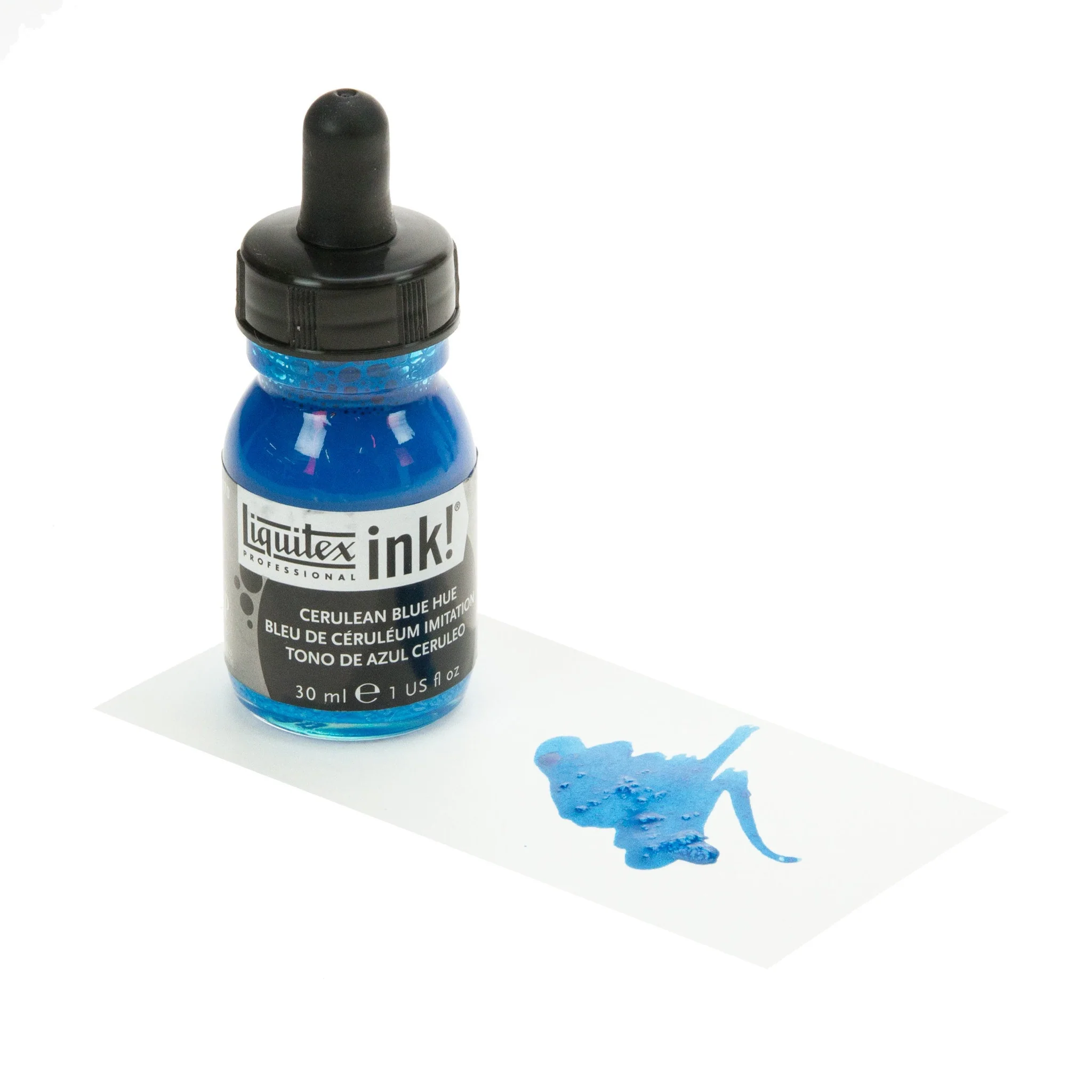 LQX Pro Acrylic Ink 30ml Cerulean Blue Hue