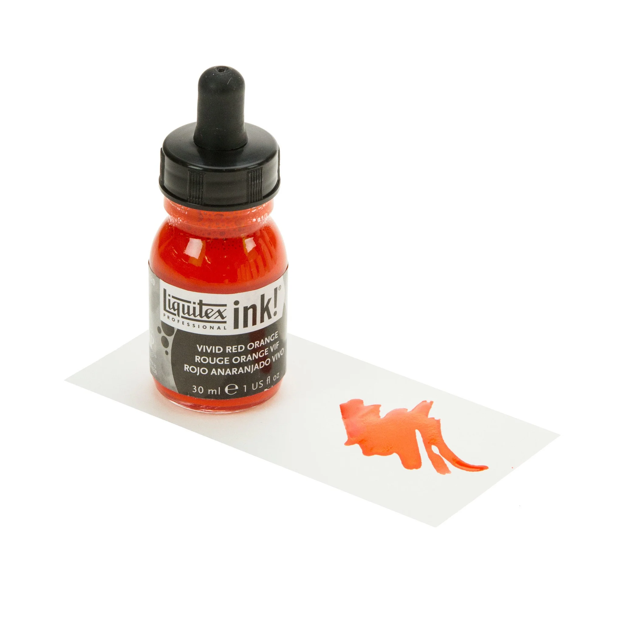 LQX Pro Acrylic Ink 30ml Vivid Red Orange