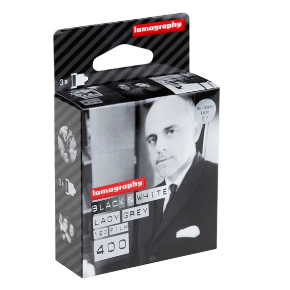 Lomography Lady Grey B&W Film 120 - 3 Pack 400 ISO