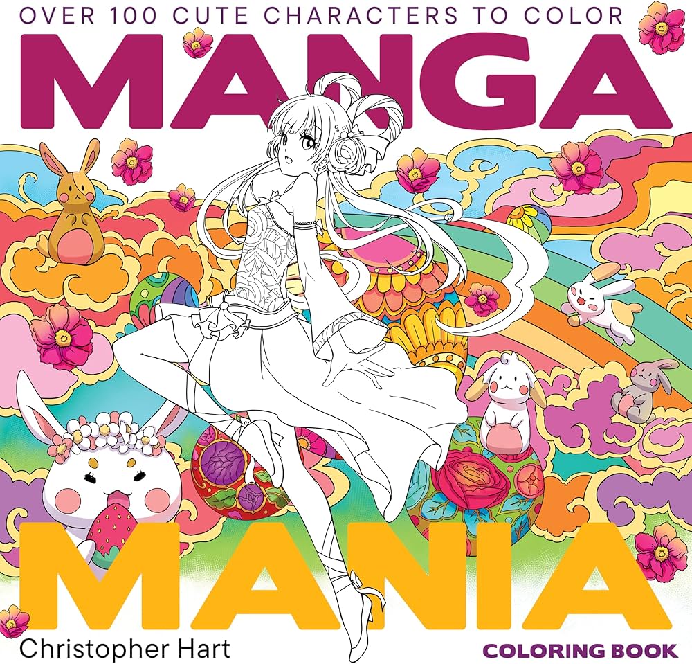 Manga Mania Coloring Book