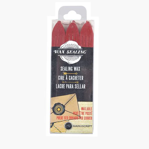 Manuscript 3 Sticks Red Wax