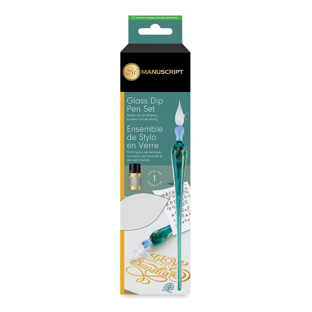 Manuscript Glass Dip Pen Set