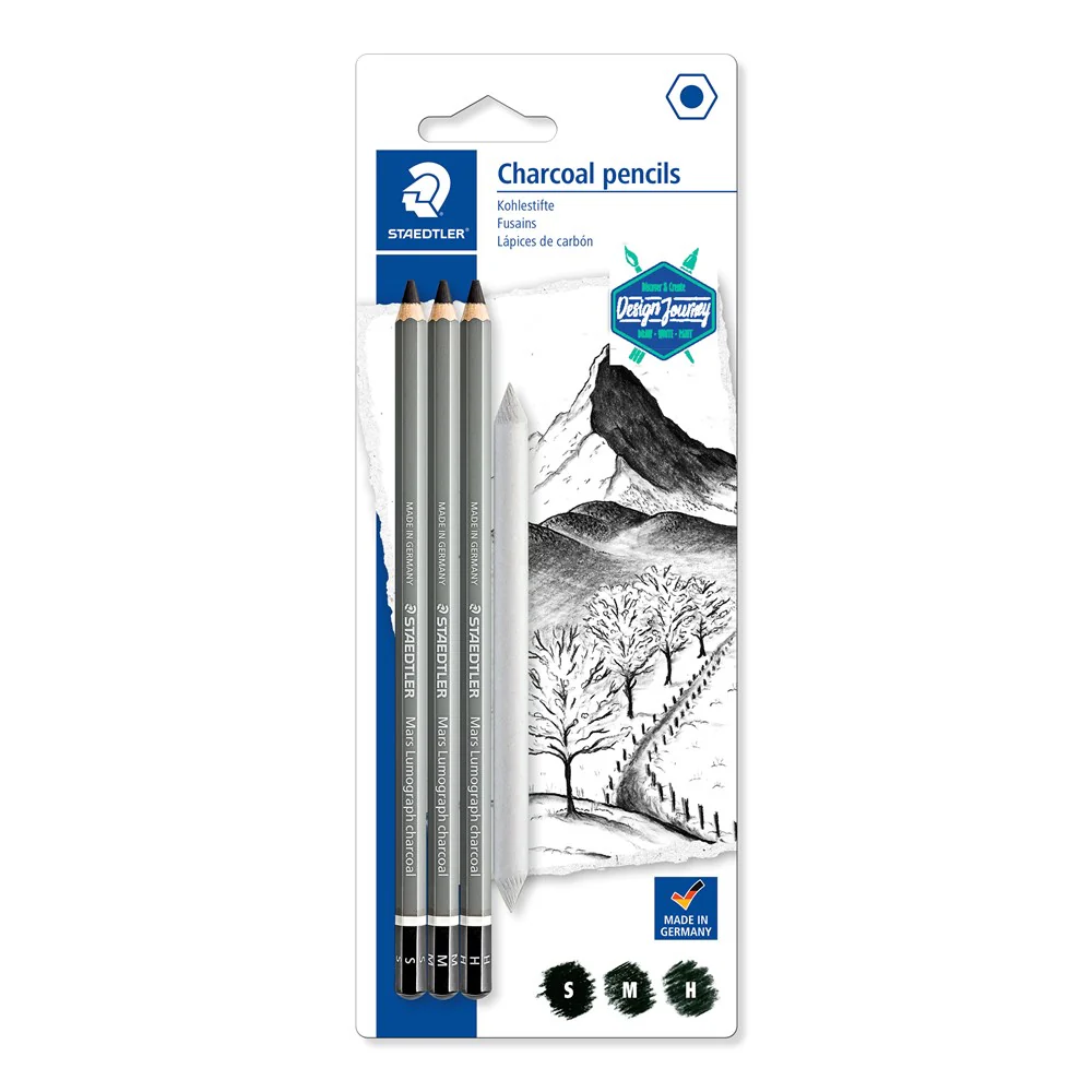 Mars Lumograph Charcoal Pencils Set