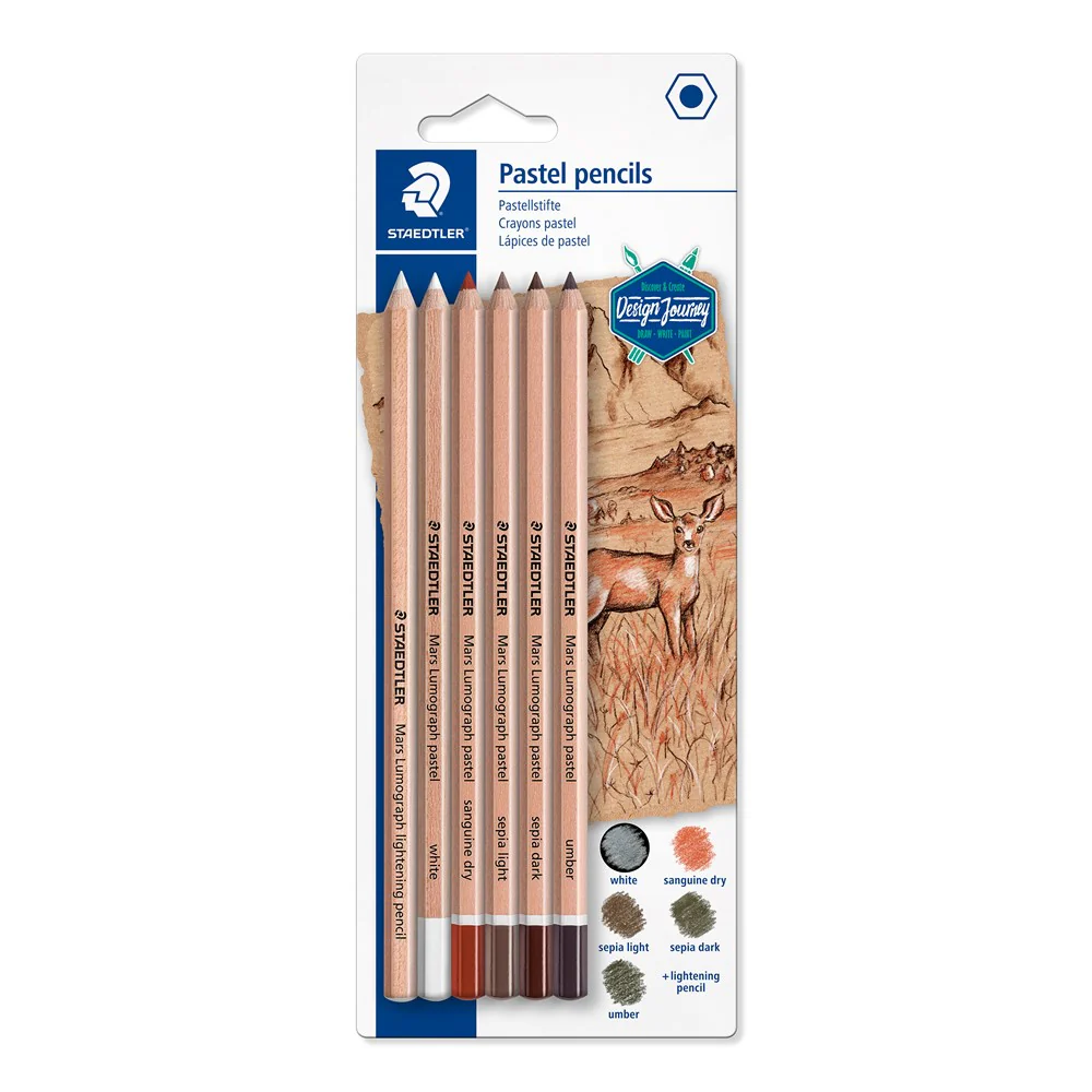 Mars Lumograph Pastel Pencil 6 Set