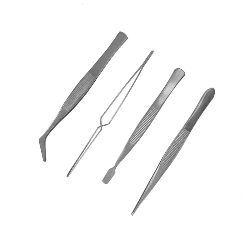 MC Set Of 4 Stainless Steel Tweezers