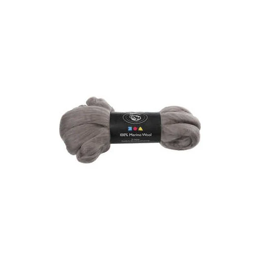 Merino Wool 100g: Natural Grey