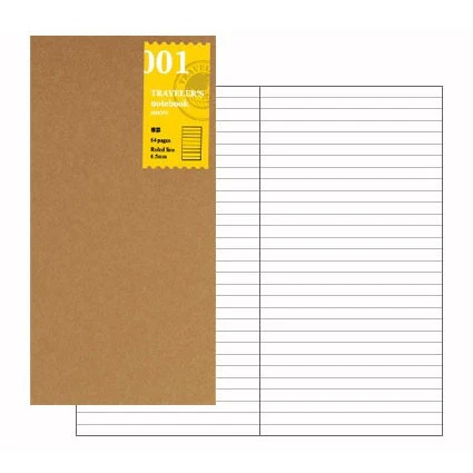 Midori: Traveler's Notebook Refill - 001 Lined Notebook