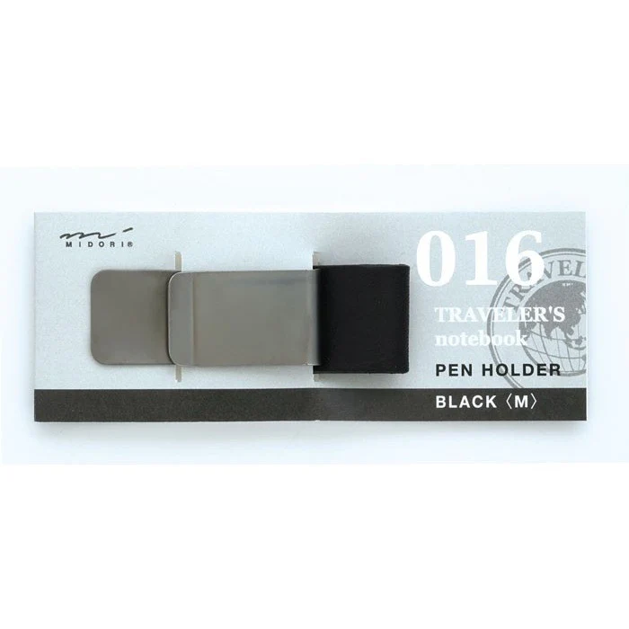 Midori: Traveler's Notebook Refill - 016 Pen Holder (M) - Black