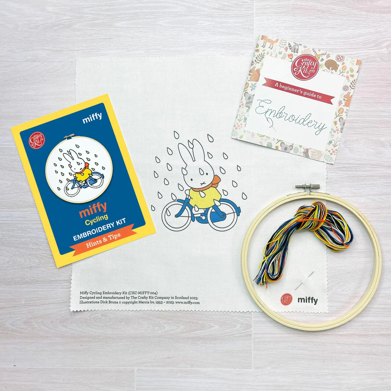 Miffy Cycling Embroidery Kit - Image 3
