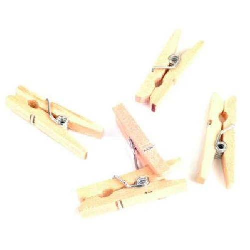 Mini Clothes Pegs 25mm 50 Pk - Image 2