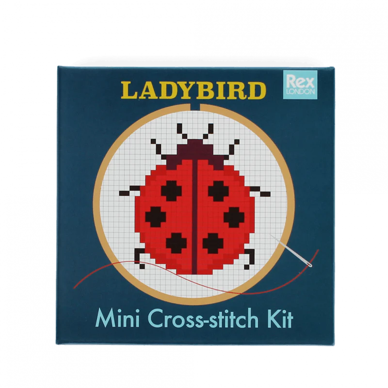 Mini Cross-Stitch Kit - Ladybird