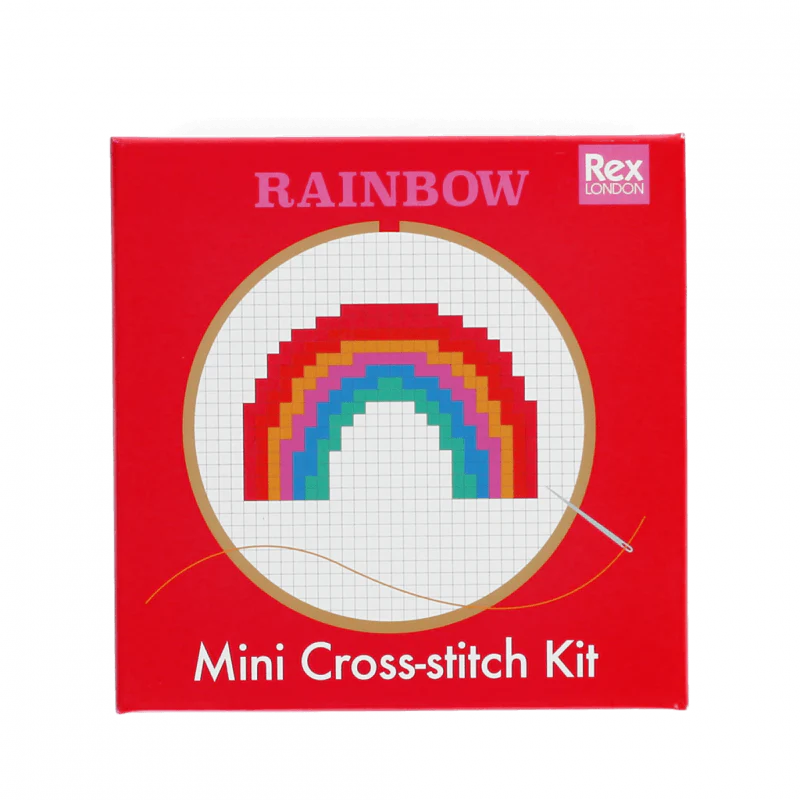 Mini cross-stitch kit - Rainbow