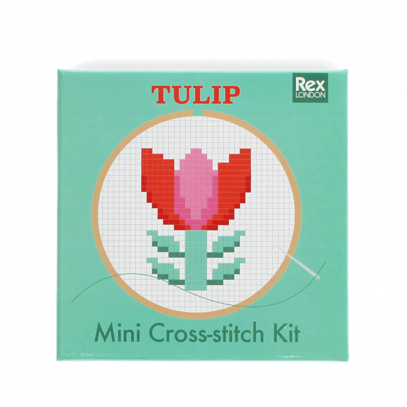 Mini cross-stitch kit - Tulip