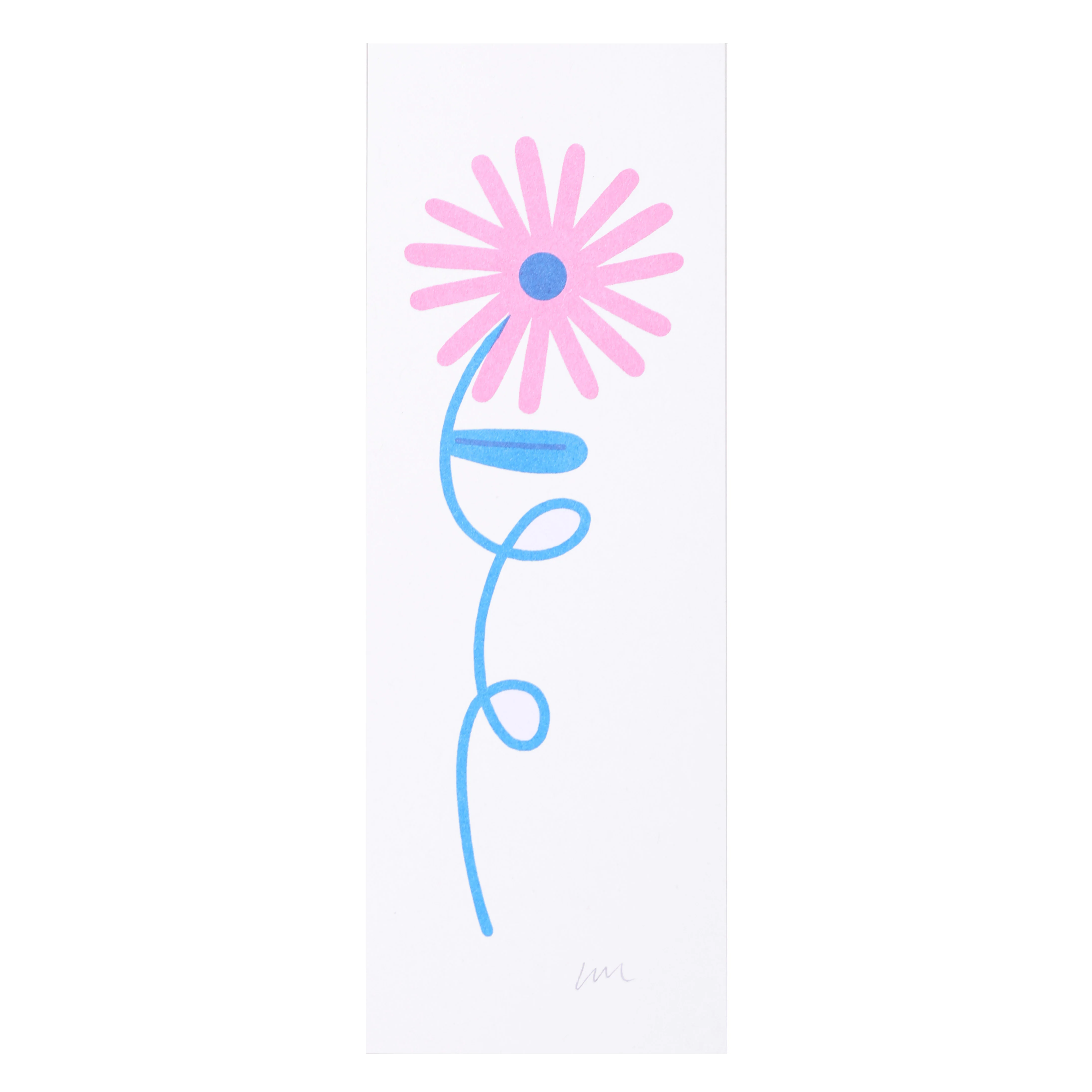 Mini Flower Risograph Print