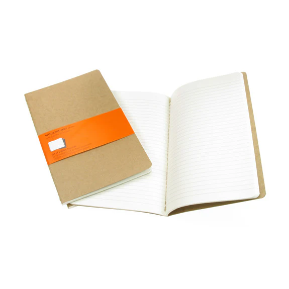 Moleskine Cahiers Large Ruled Journals Kraft Cover