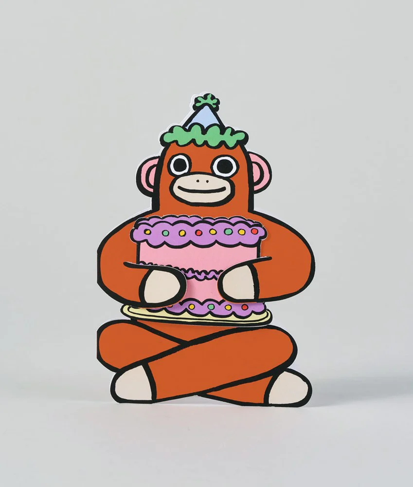 Monkey with Mini Card