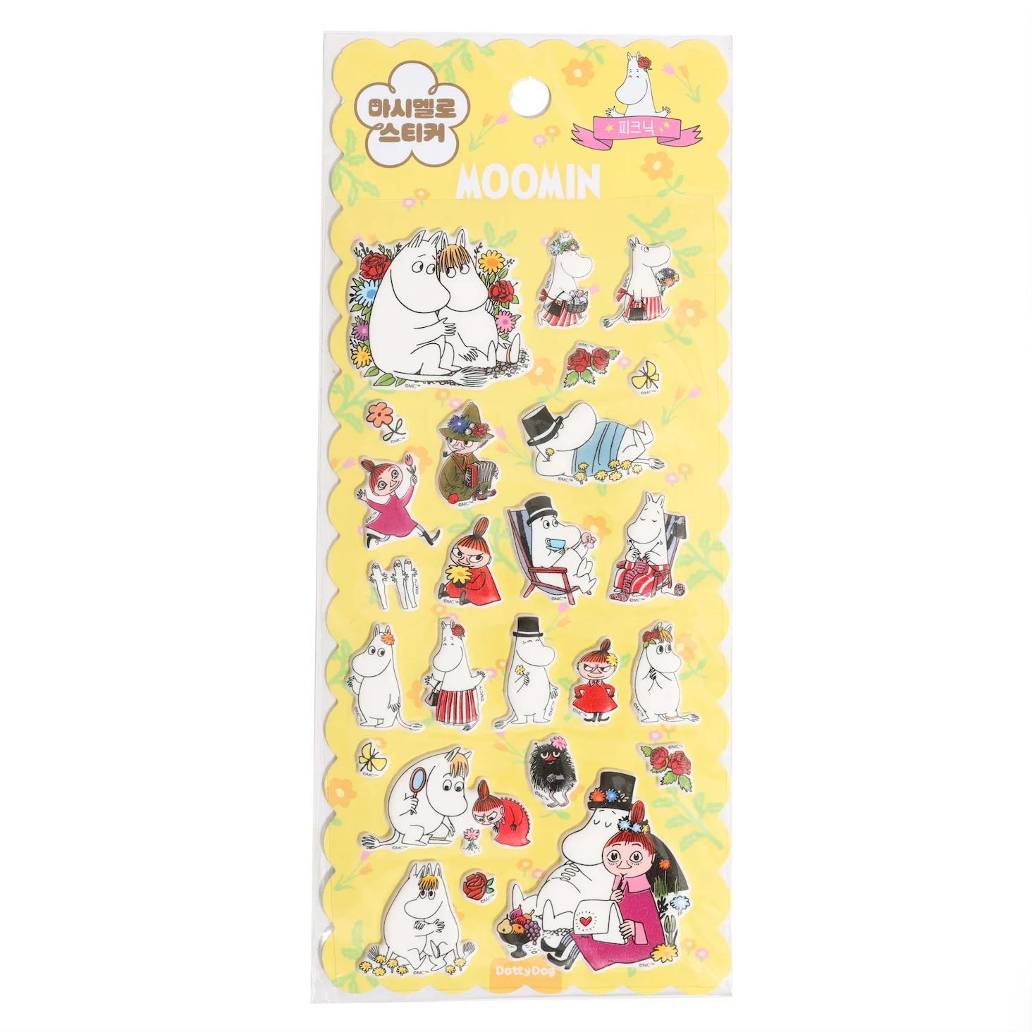 Moomin Marshmallow Puffy Stickers