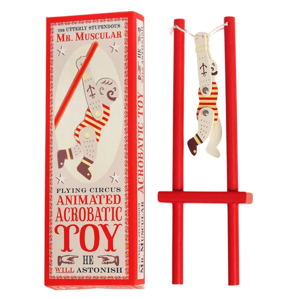 Mr Muscular Wooden Acrobatic Toy