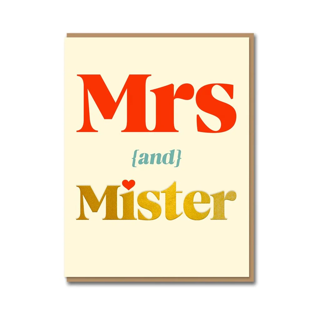 Mrs & Mister Card