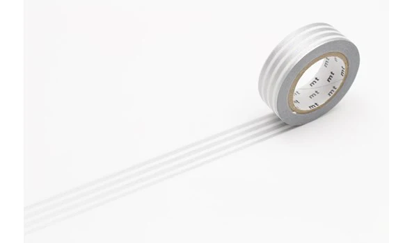 MT Masking Tape: Border Silver 2