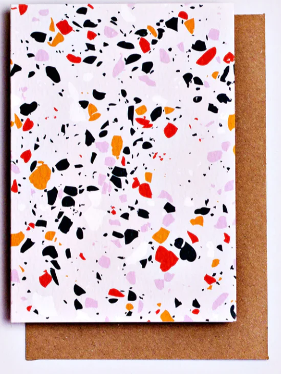 Mustard Terrazzo Art Card