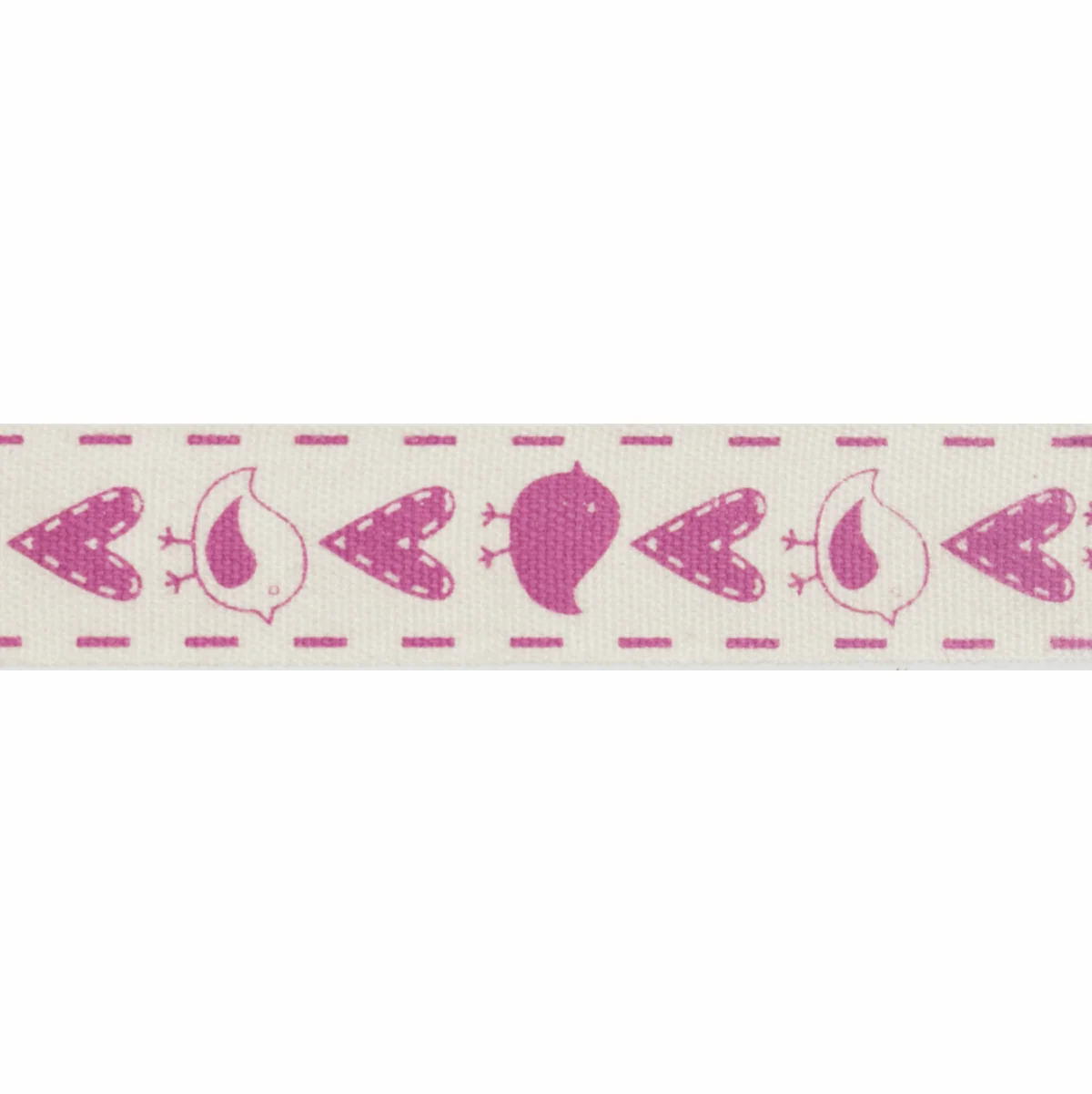 Natural Trim- 5m x 15mm - Birds & Gifts - Pink