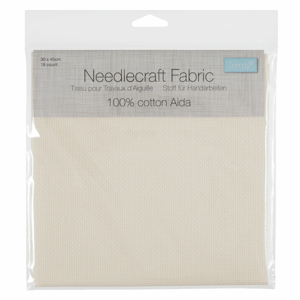 Needlecraft Fabric: Aida: Cream 18count - Image 2