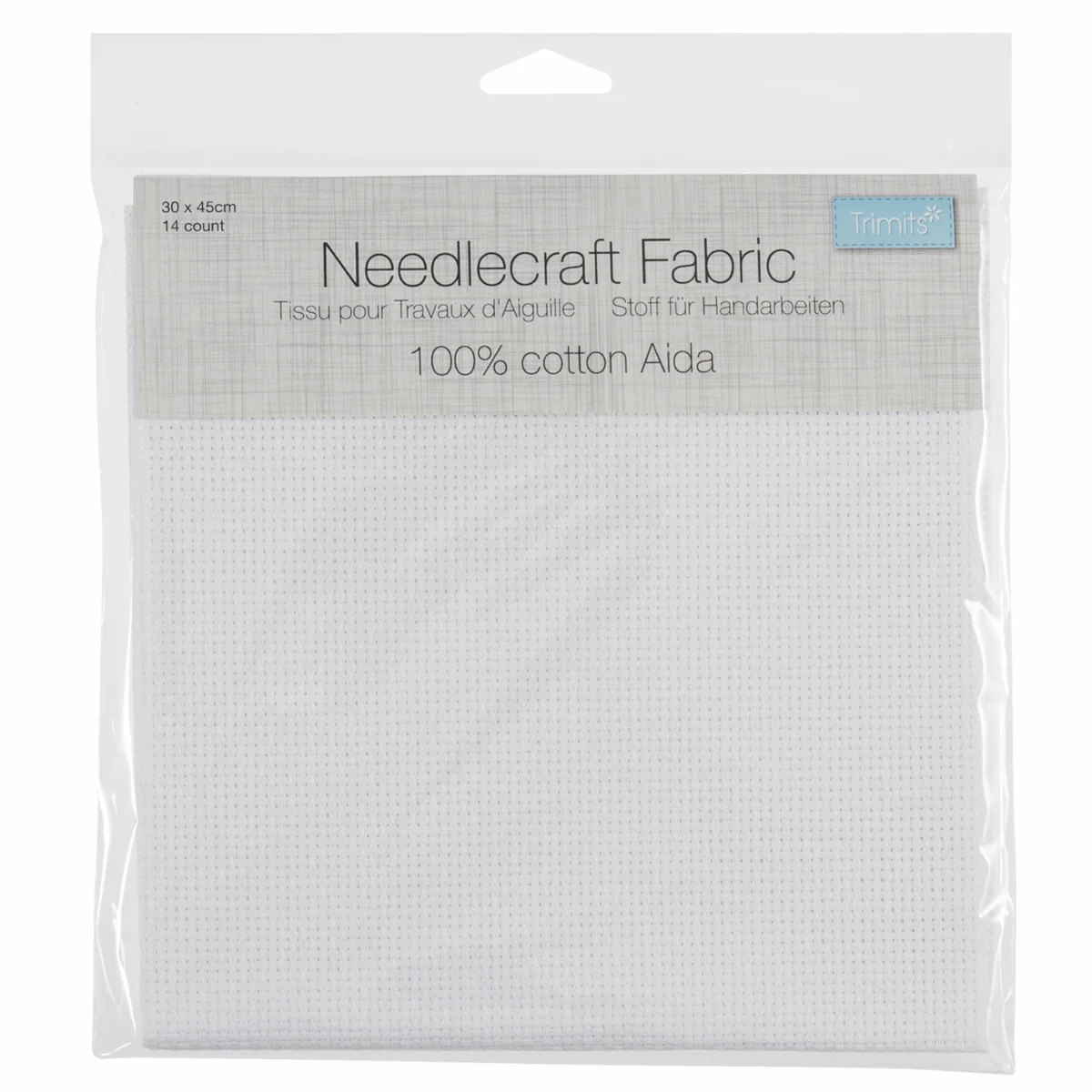 Needlecraft Fabric: Aida: White 14 Count - Image 2