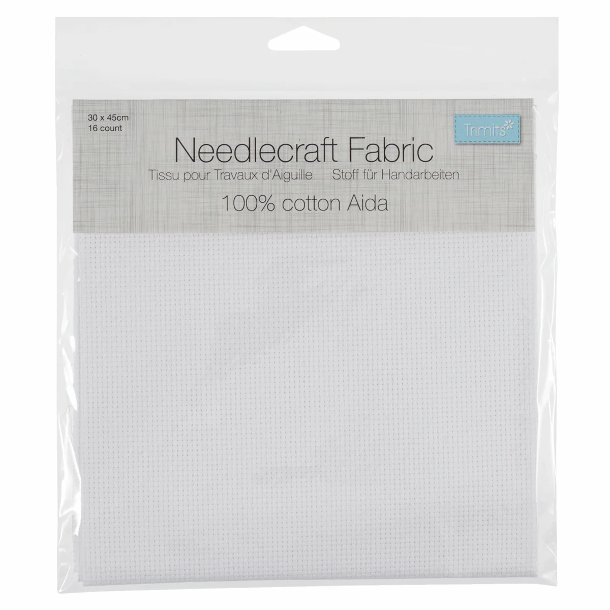 Needlecraft Fabric: Aida: White 16 Count - Image 2