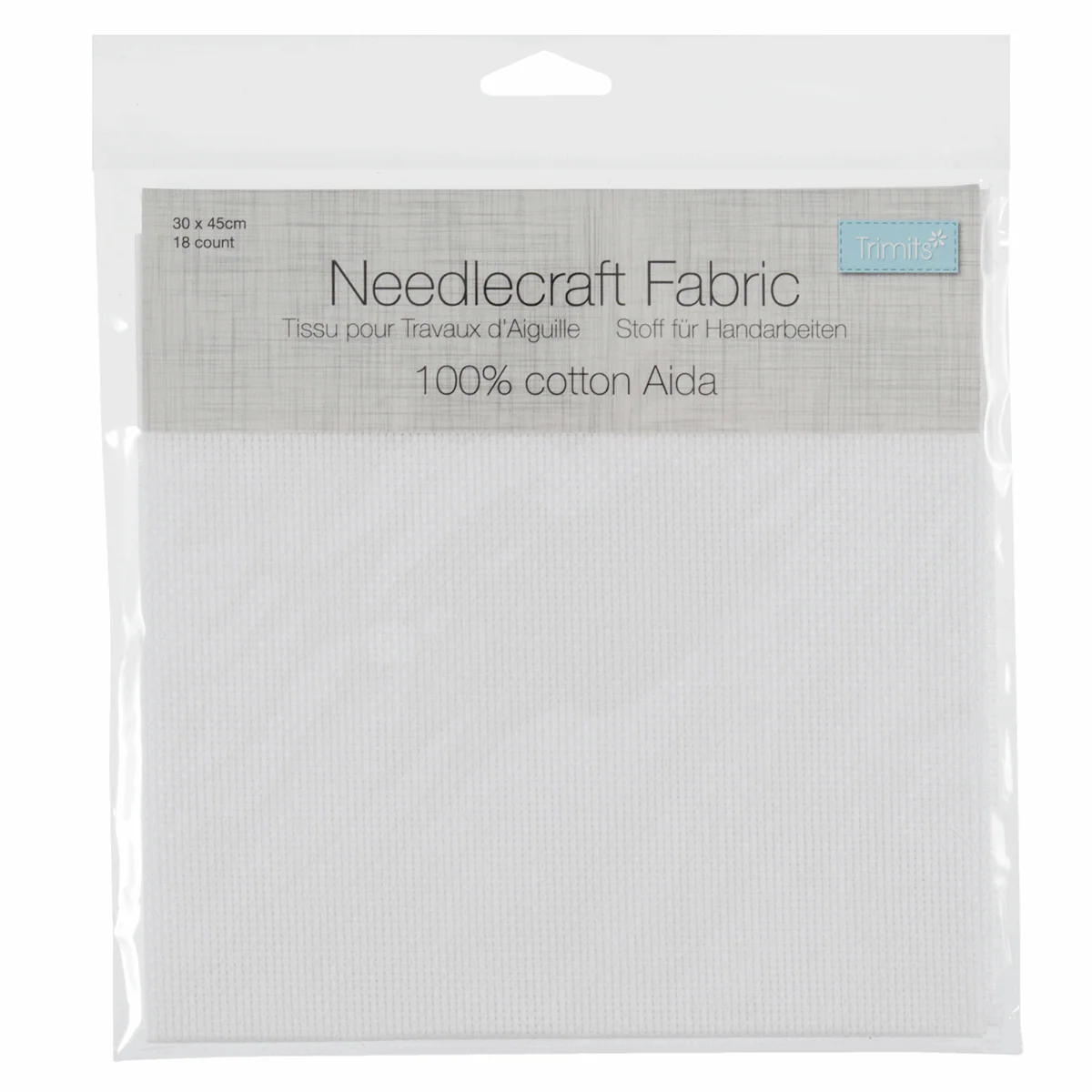 Needlecraft Fabric: Aida: White 18 Count - Image 2