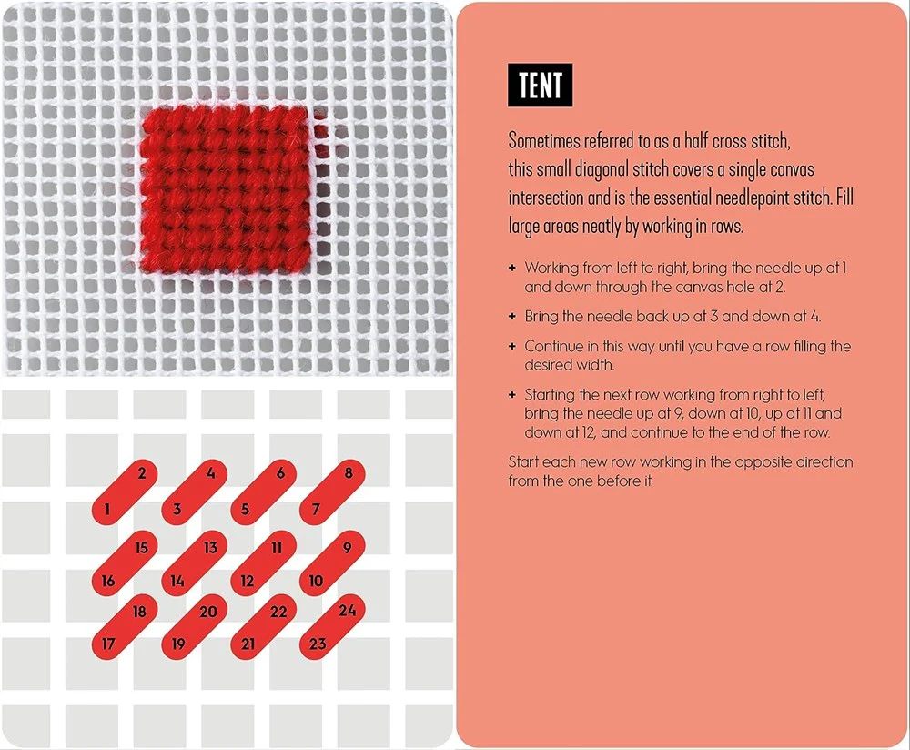 Needlepoint: A modern stitch directory in 50 cards - Image 2