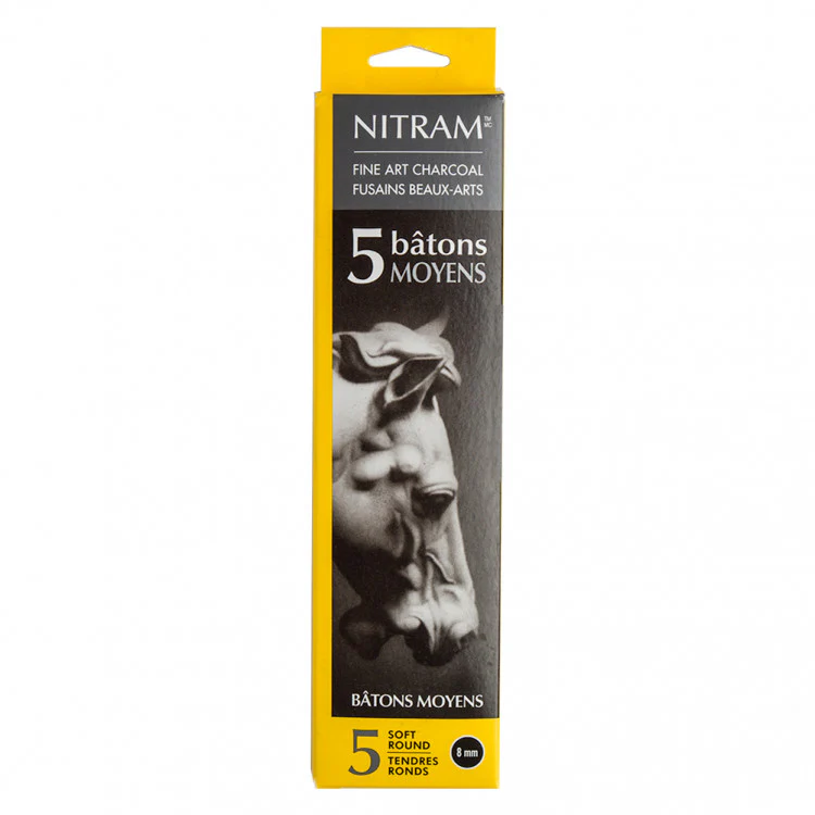 NITRAM - Bâtons Moyens - Extra Soft Round 8mm x 5