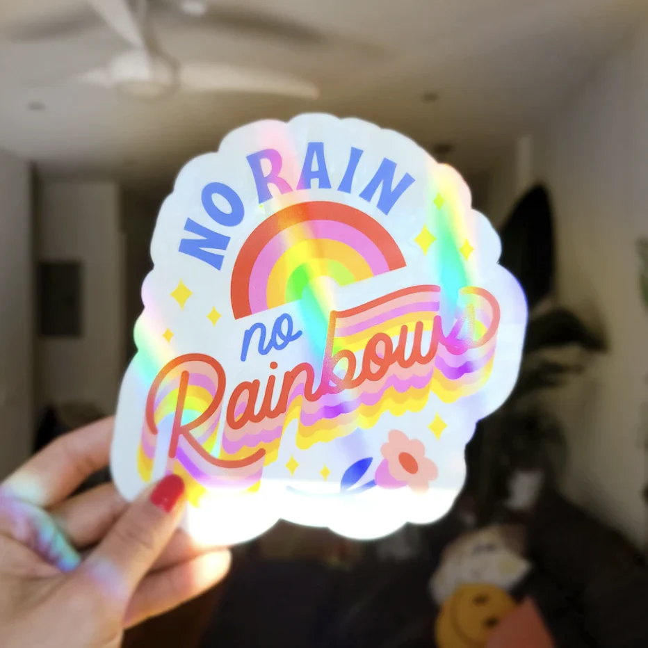 No Rain No Rainbows Suncatcher - Image 3
