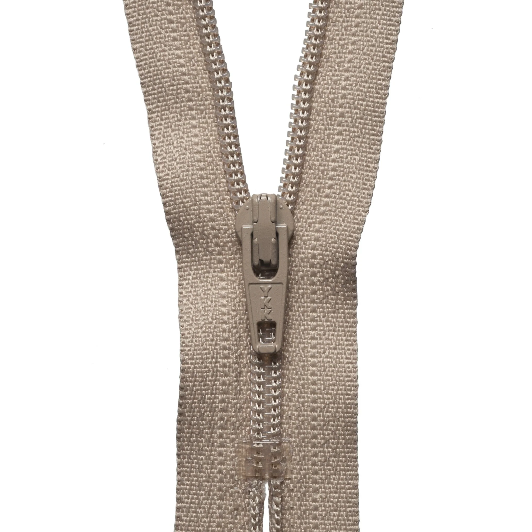 Nylon Dress and Skirt Zip - 20cm - Fawn