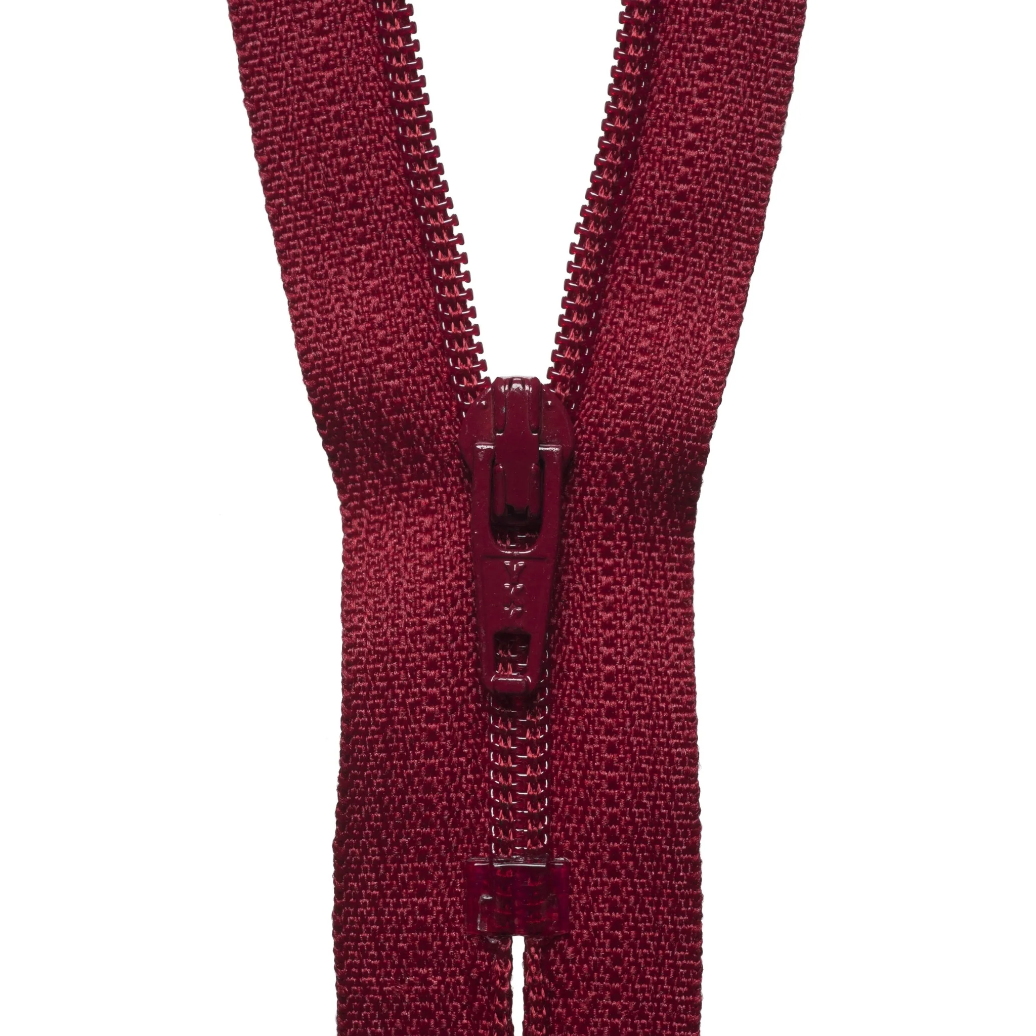 Nylon Dress and Skirt Zip - 41cm - Scarlet Berry