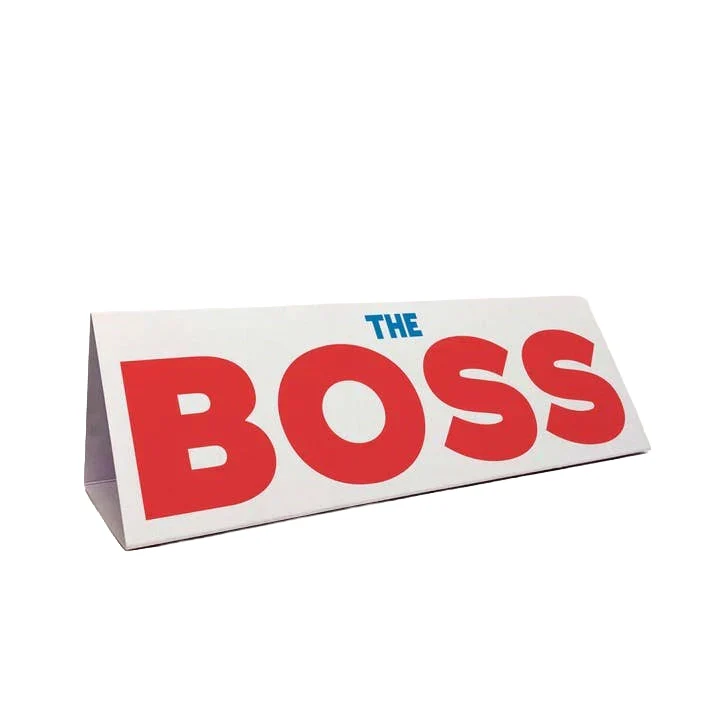 Office Space Three-Sided Desk Sign