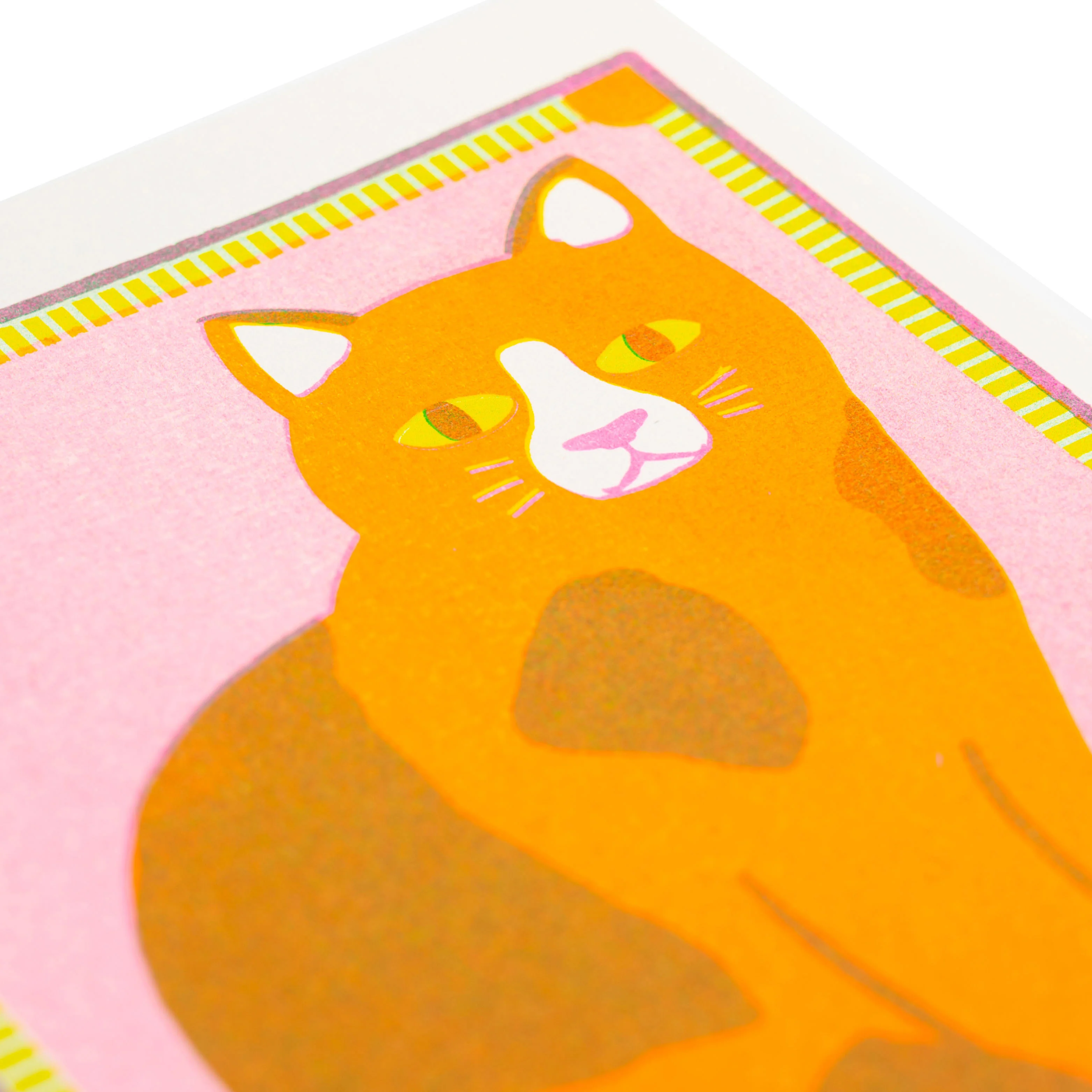 Orange Patchy Cat Mini Print - Image 2