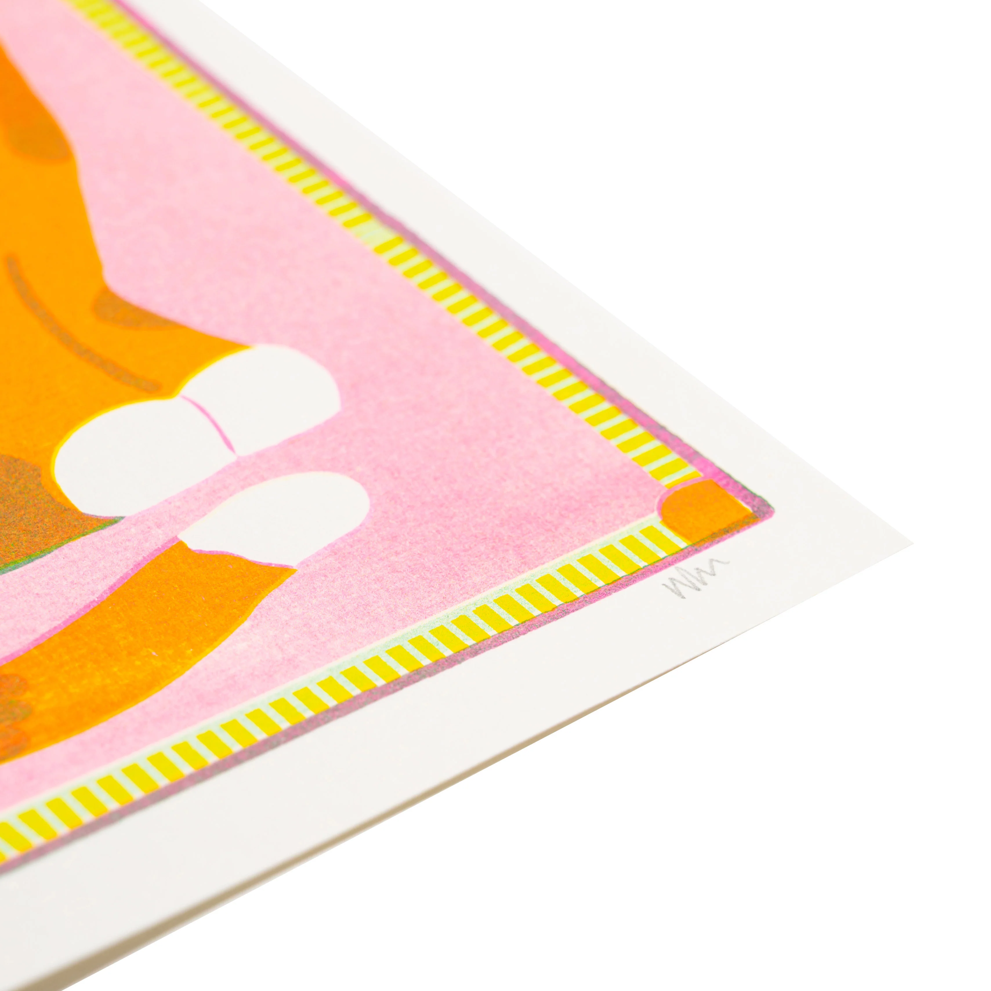Orange Patchy Cat Mini Print - Image 3