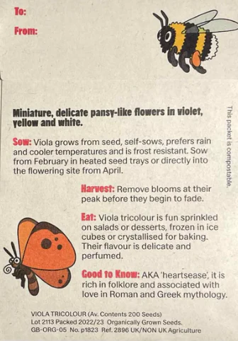 Organic Seeds: Be My Viola - Image 2