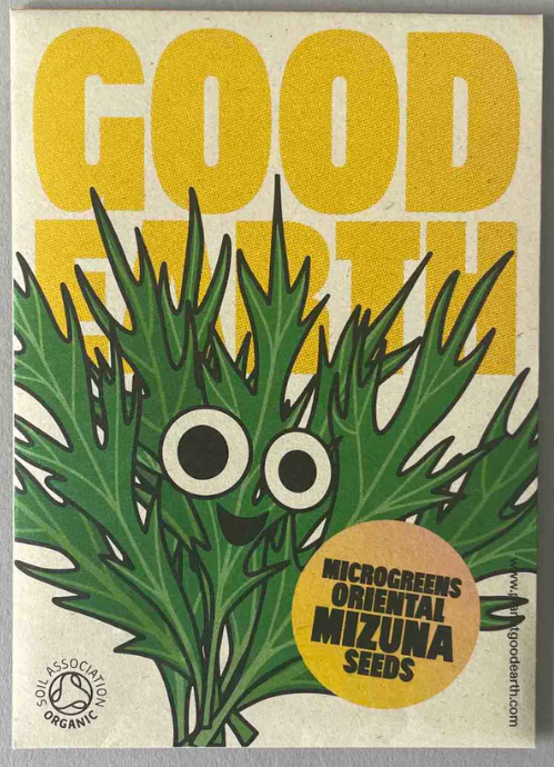 Organic Seeds: Microgreens Oriental Mizuna