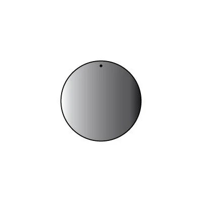 P98 Aluminium Disc 56mm Round Pendant. Pack of 10.
