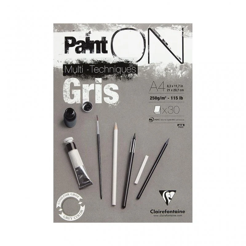 Paint'ON Glued Pad Grey - A4