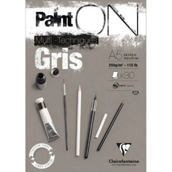 Paint'ON Glued Pad Grey - A5
