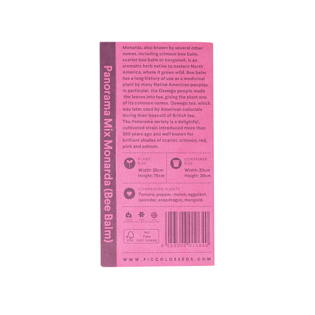 Seed Collection: Panorama Mix Monarda (Bee Balm) - Image 2