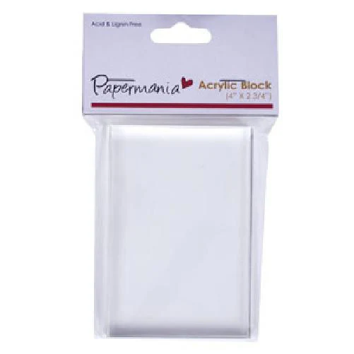 Papermania Acrylic Blocks 4" x 2 3/4"