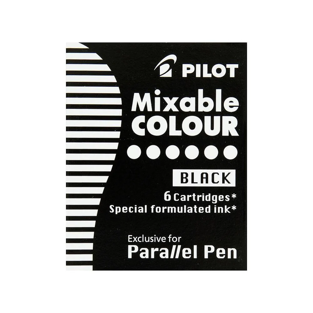 Parallel Pen Cartridge Pack Black x 6