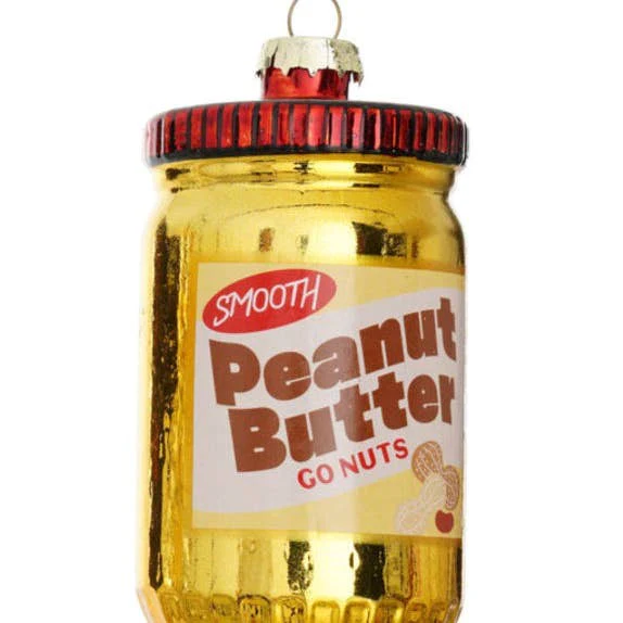 Peanut Butter Glass Hanging Ornament