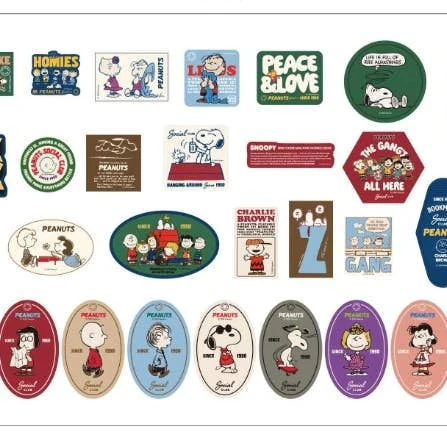 Peanuts Snoopy 75th Anniversary Classic, Vintage sticker Pack - Image 3