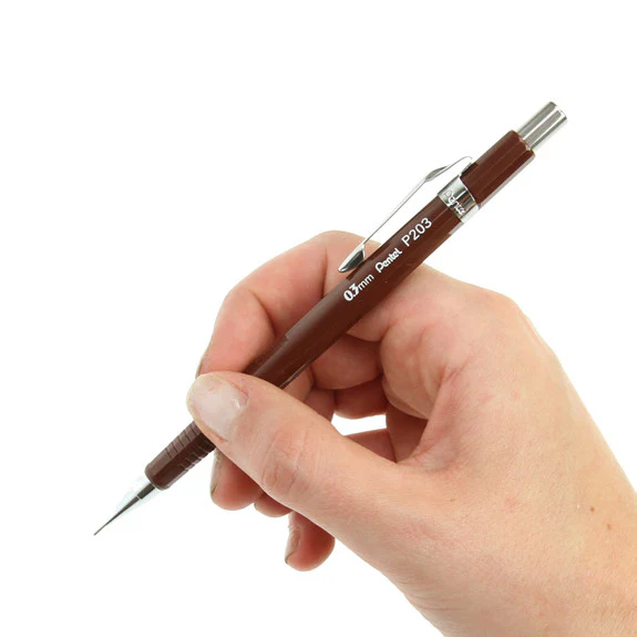 Pentel Automatic Pencil Brown 0.3mm - Image 2